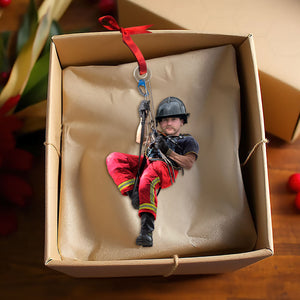 Custom Photo Gift For Firefighter Ornament, Firefighter Hanging 02qhti261124-Homacus