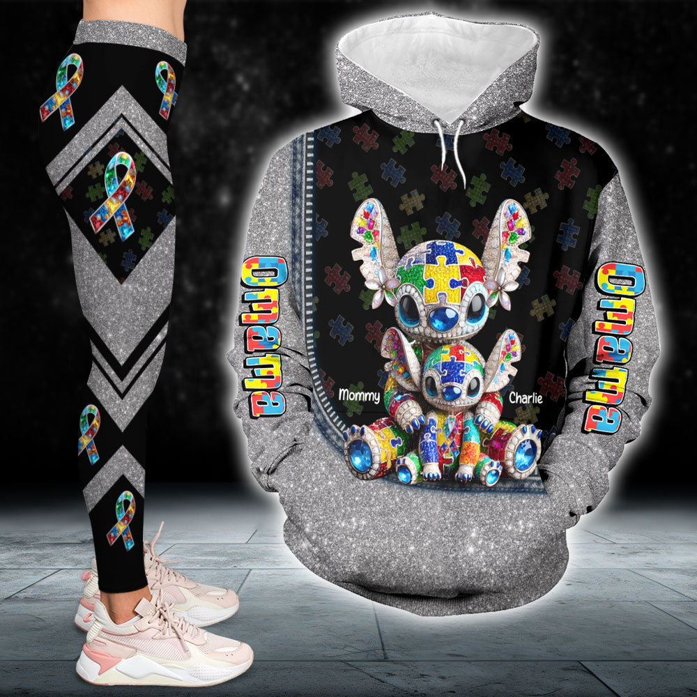 Personalized Gifts For Autism Mom Set Hoodie & Leggings, Cute Character 03tgti210325-Homacus