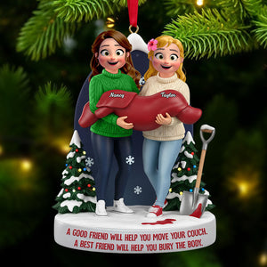 Bestie Acrylic Ornament - Personalized Gifts For Friends Christmas Ornament 02NATI081125-Homacus