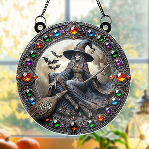 Personalized Round Shaped Home Decor Witch Sun Catcher 01HUTI210824 3D Halloween Wicked Witch-Homacus