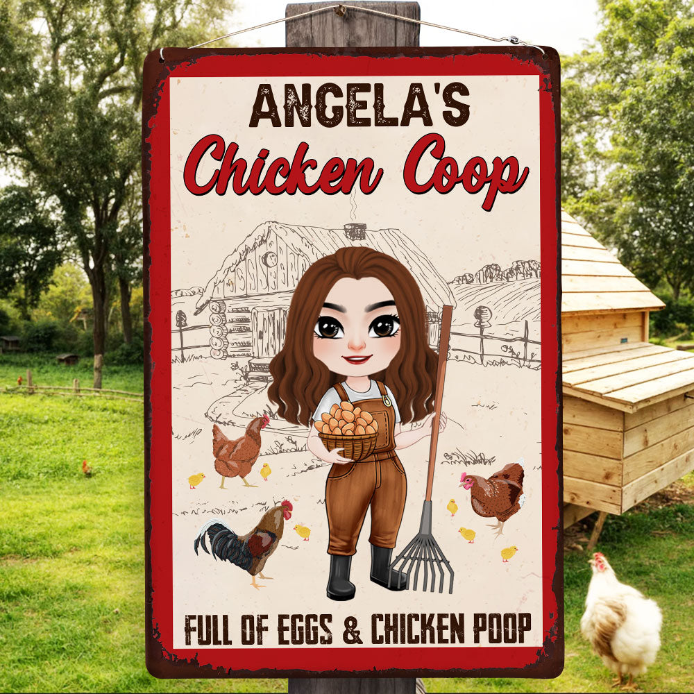 Christmas Chicken Coop Sign – Personalized Gifts For Farmers 03NATI180225HH-Homacus