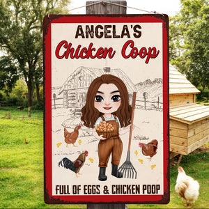 Chicken Coop Sign - Personalized Metal Sign 03NATI180225HH-Homacus