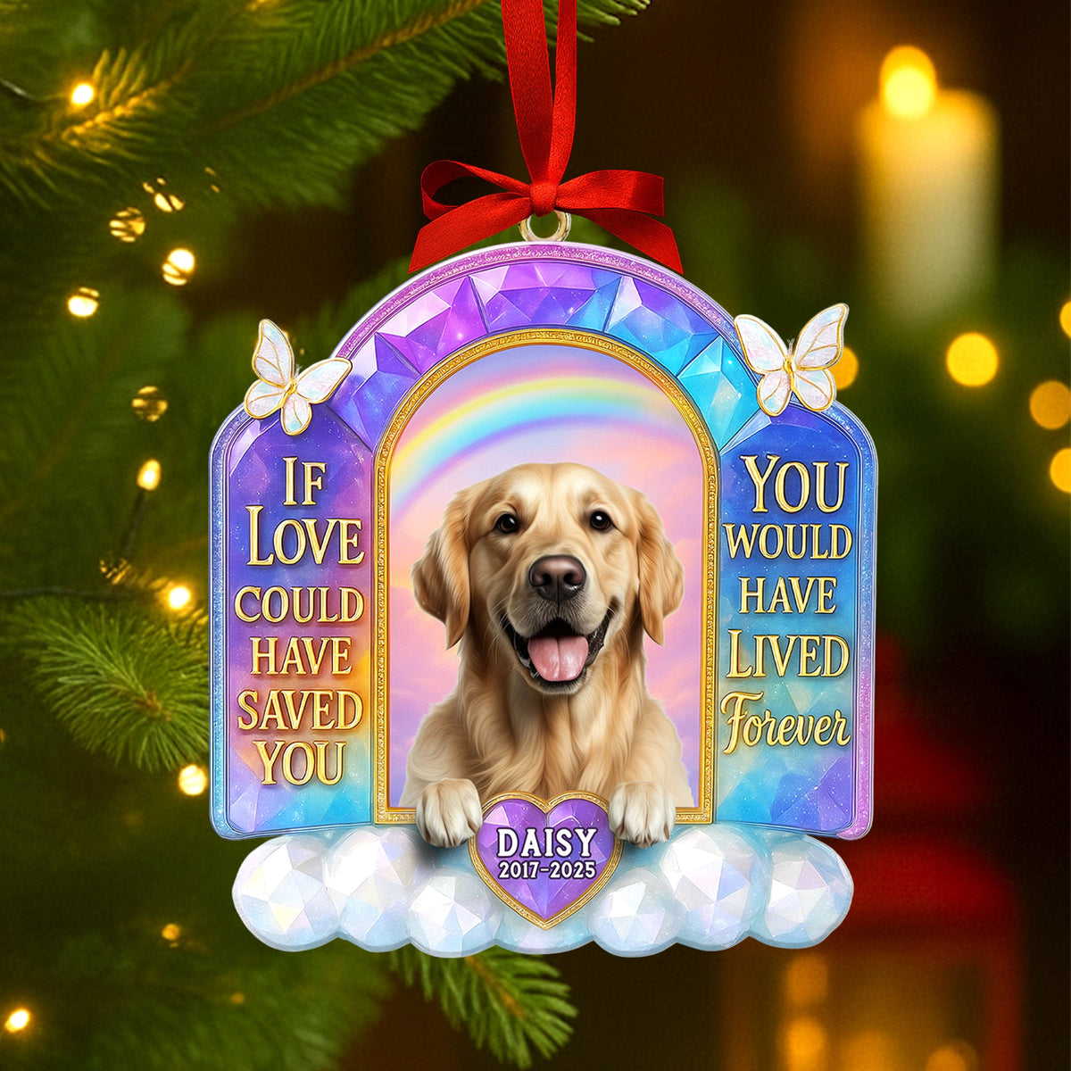Memorial Dog Ornament - Custom Photo Gifts For Dog Lovers 06nati160925-Homacus
