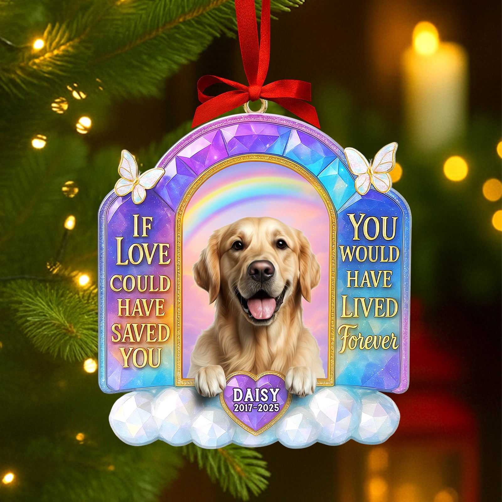 Memorial Dog Ornament - Custom Photo Gifts For Dog Lovers 06nati160925-Homacus