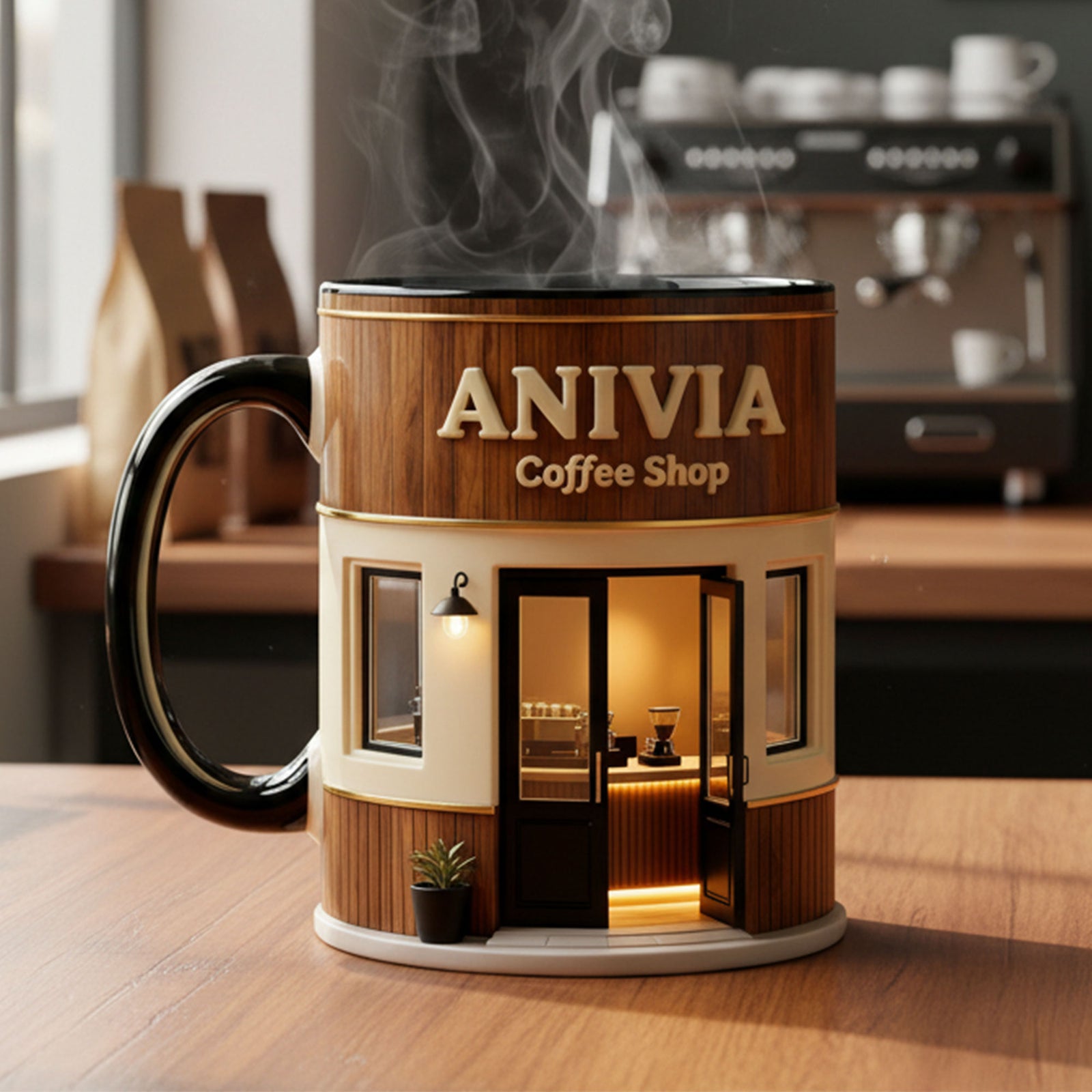 Coffee Shop Theme Coffee Accent Mug - Personalized Gifts For Coffee Addict Coffee Mug 04KITI230126-Homacus