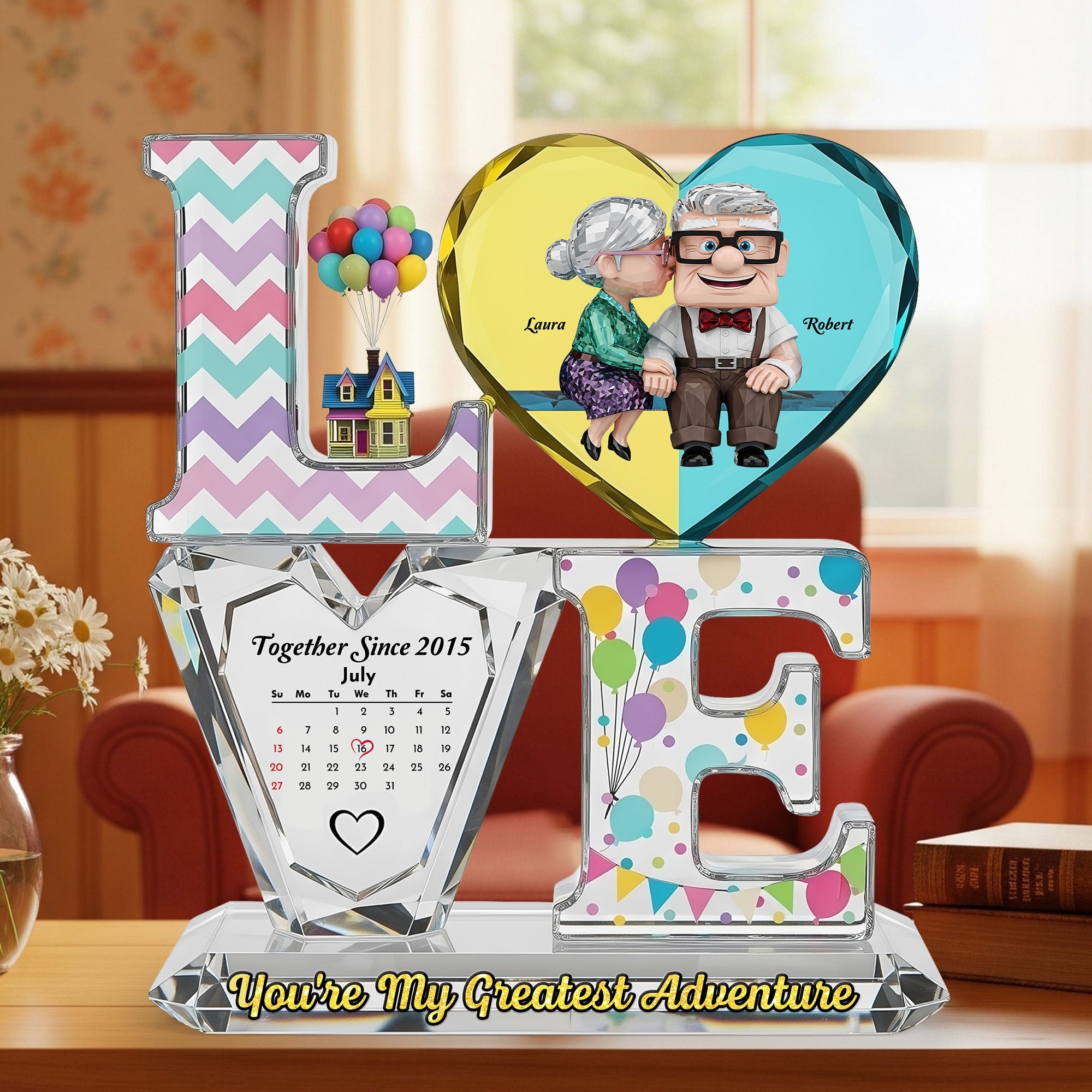 Anniversary Old Couple Plaque - Personalized Gifts For Couple 05tgti260625-Homacus