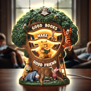 Bookish Friends Forever Acrylic Light Box - Personalized Gift For Friends 04PATI101225-Homacus