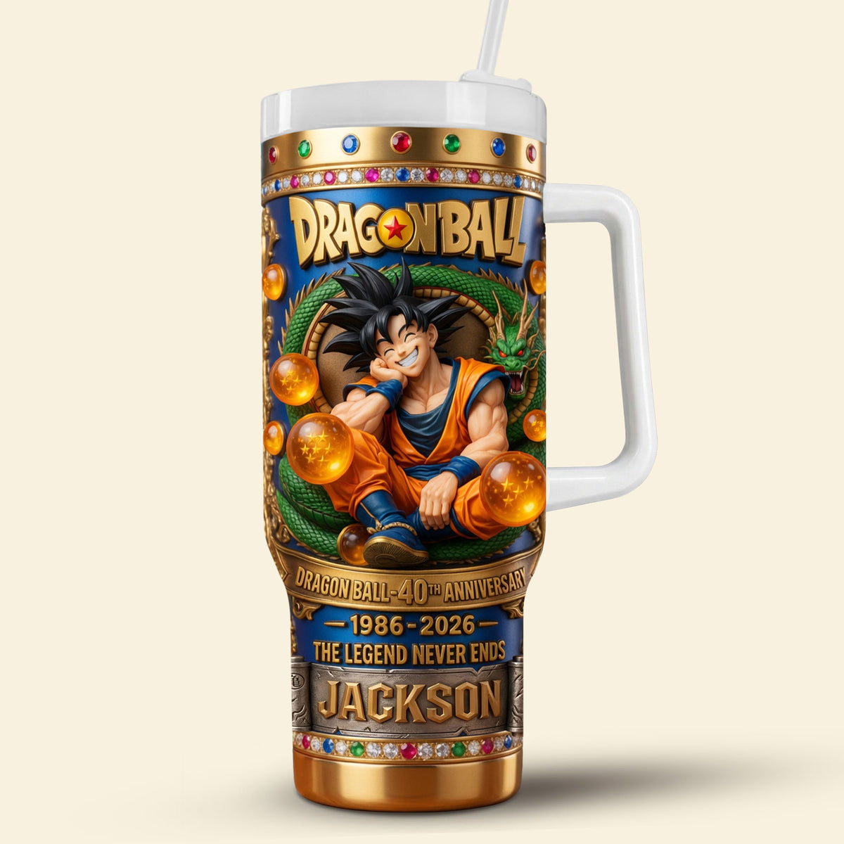 40th Anniversary Legend Warrior 40oz Tumbler - Personalized Gifts For Fans Tumbler 01TYTI030426-Homacus