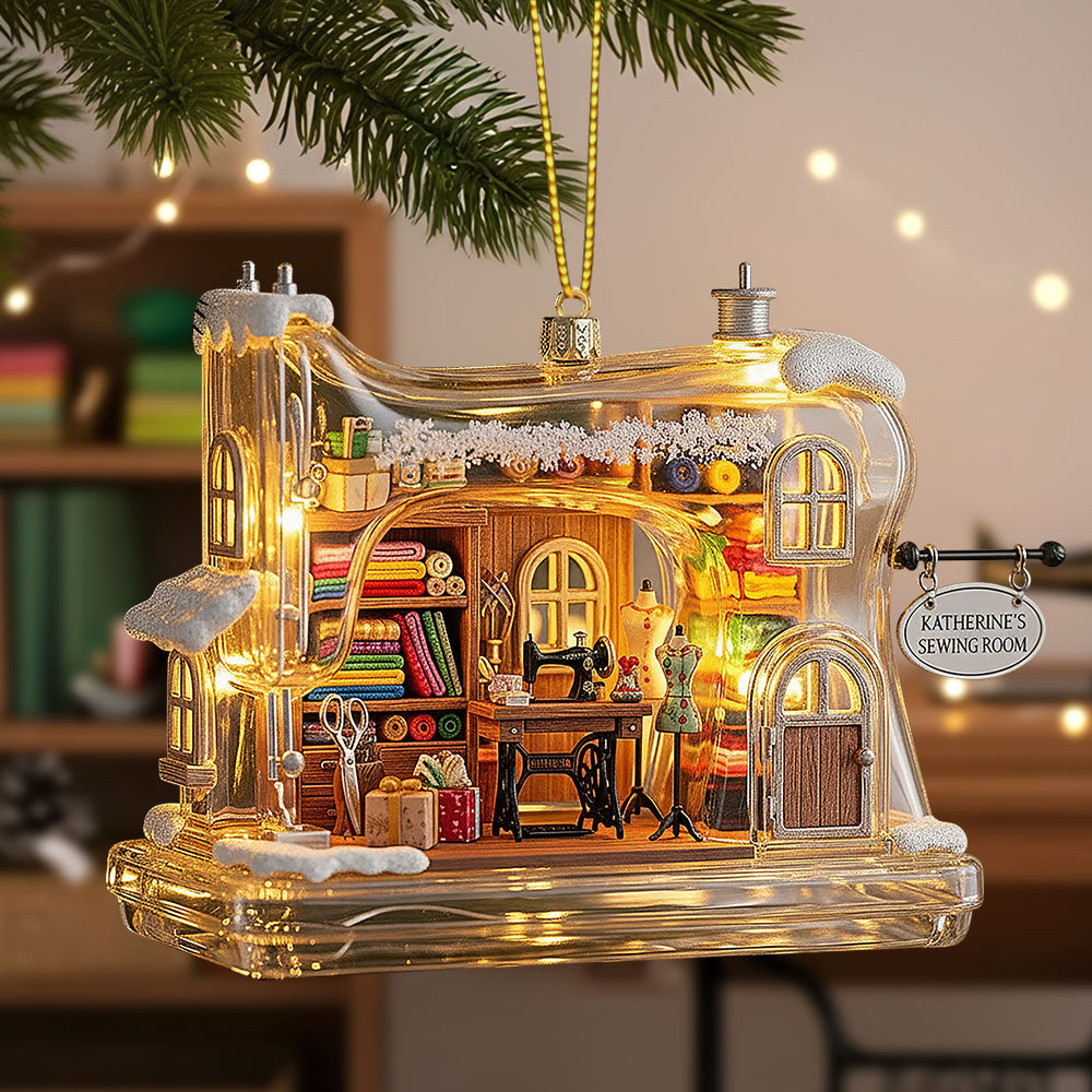 Sewing Machine Cozy House Ornament, Personalized Gifts For Sewing Lovers 02qhti040925-Homacus