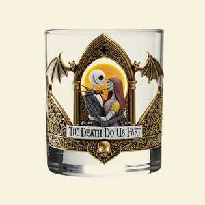 Spooky Couple Whiskey Glass - Personalized Gifts For Couple 04ohti190825-Homacus