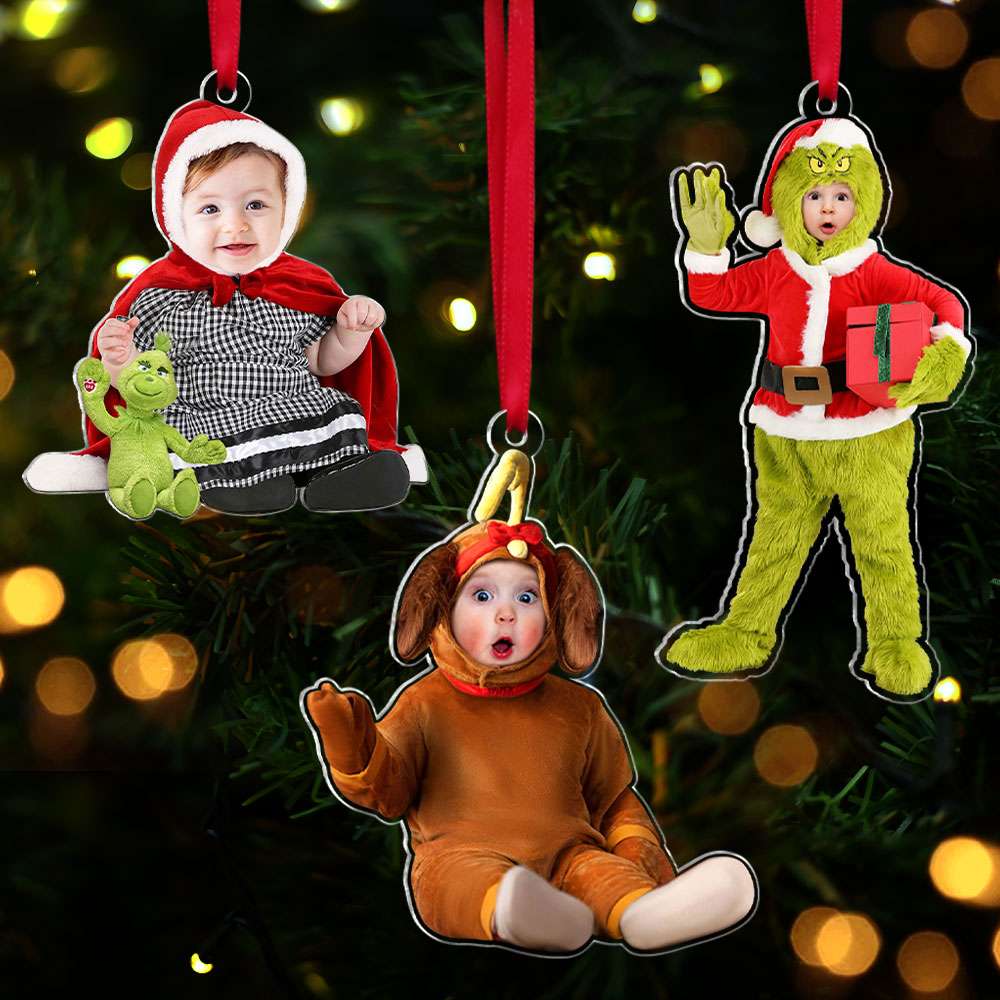 Funny Costumes Kid Christmas 03HUTI290824 Personalized Photo Acrylic Ornament-Homacus