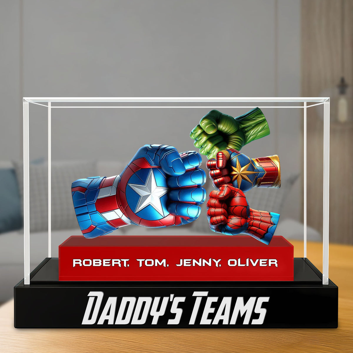 Super Fist Bump Dad Plaque - Personalized Gifts For Dad 02ohti150525-Homacus