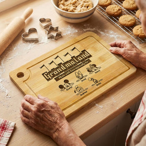 Grandma Kids Cutting Board - Personalized Engraved Cutting Board For Grandma 01HUTI110226-Homacus