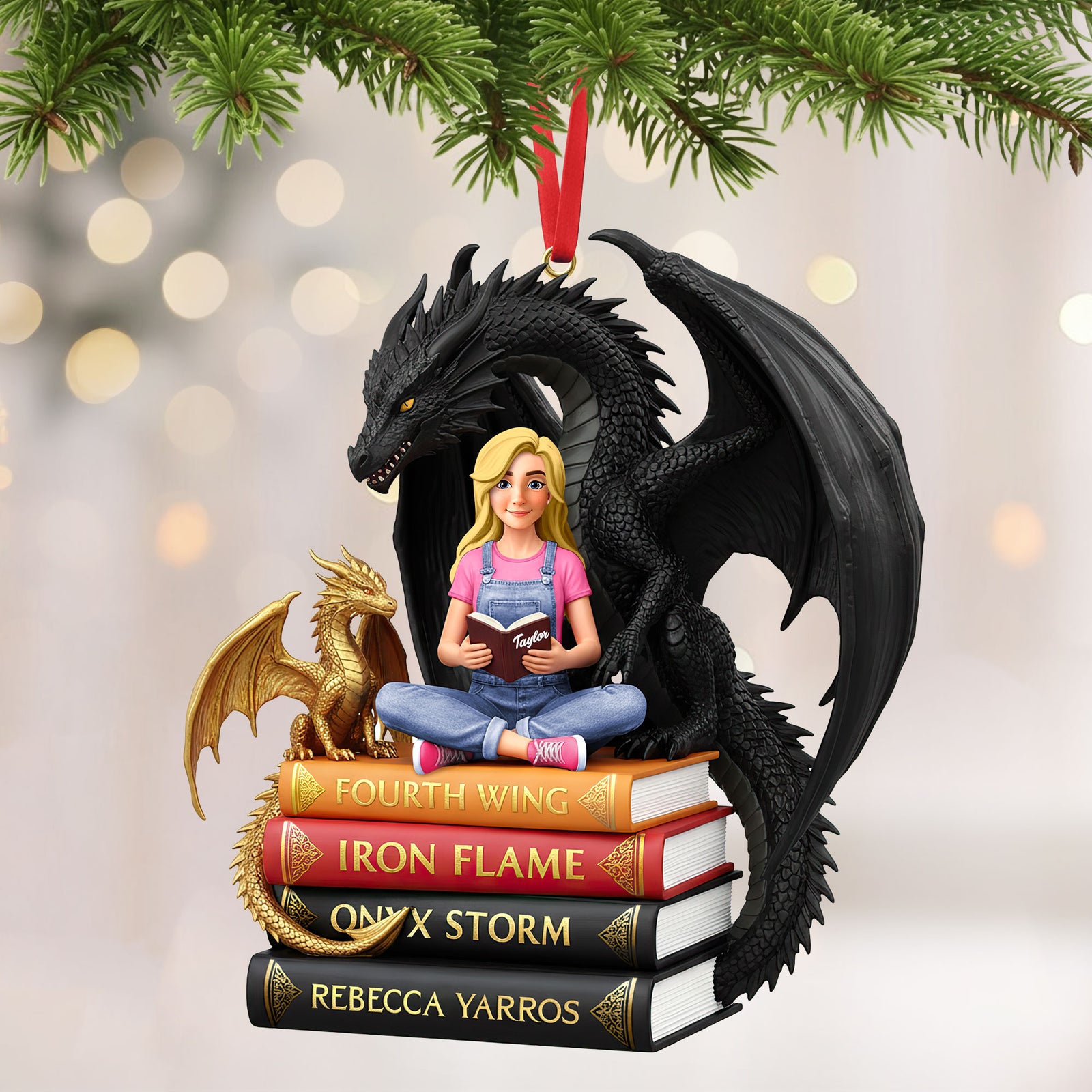 Book Lovers Christmas Ornament Personalized Christmas Gifts 01HUTI201025-Homacus
