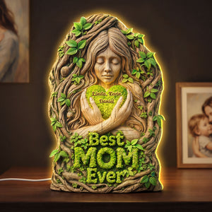 Nature Mother's Day Light Box - Personalized Gifts For Mom Custom Shape Acrylic Light Box 03HUTI221225-Homacus