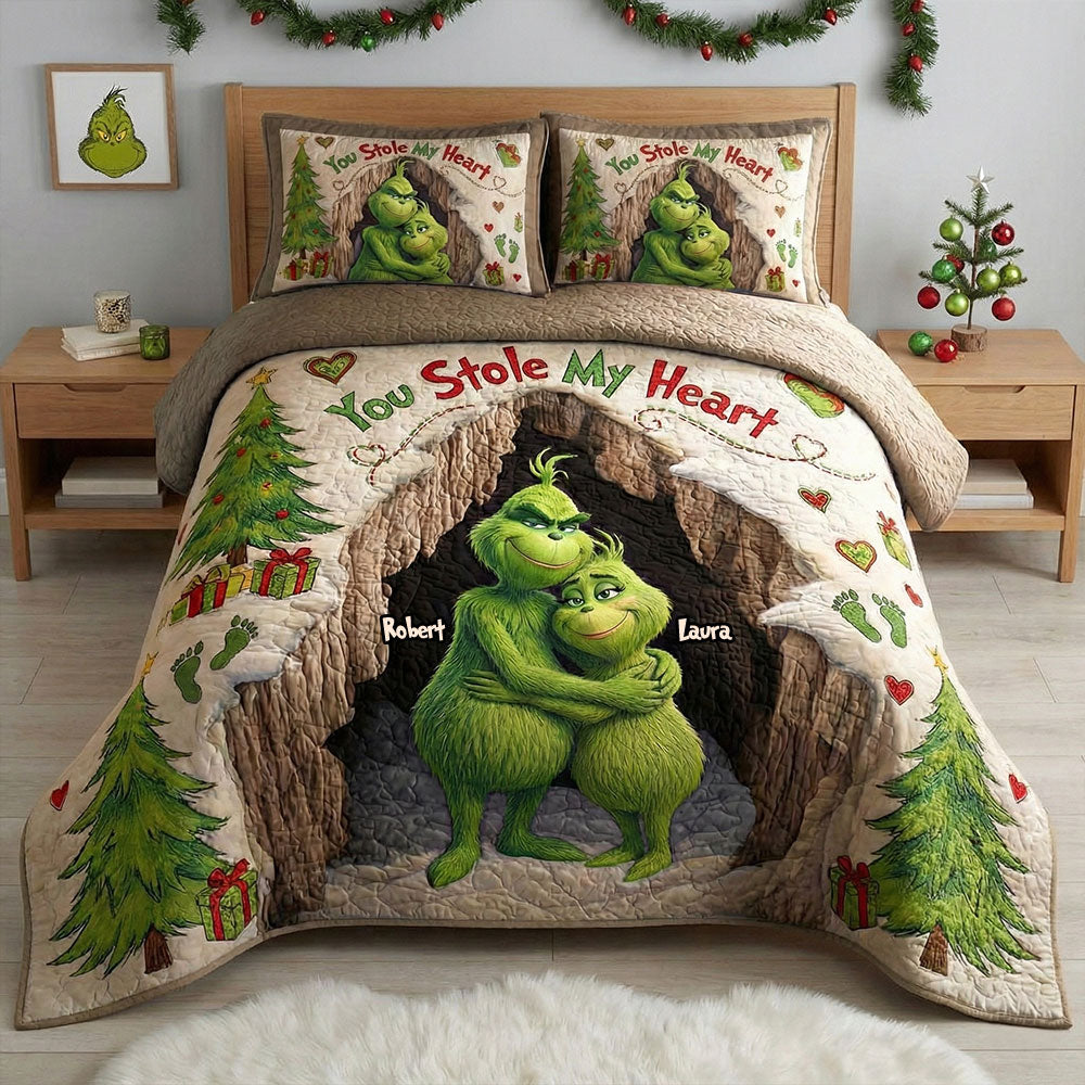 Personalized Christmas Gifts For Couple Quilt Bedding Set 02tgti241125-Homacus