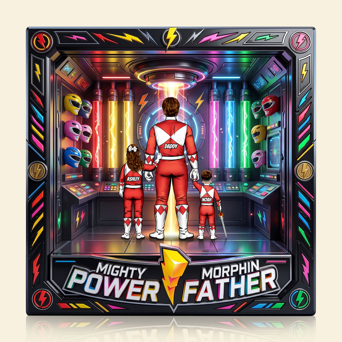 Power Father Acrylic Plaque - Personalized Gifts For Dad 05HUTI290426-Homacus