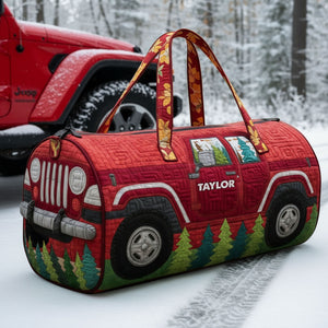 Off-road Vehicle Quilted Duffled Bag, Personalized Gifts For Off-road Lovers 02qhti190925-Homacus