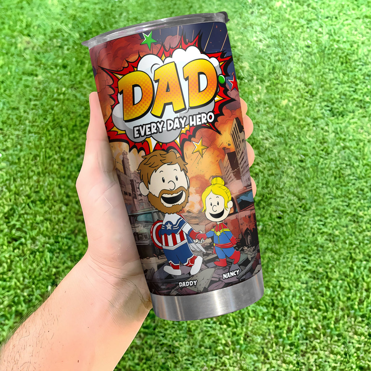 Personalized Gifts For Dad Tumbler Mom Everyday Hero 032toti260325pa-Homacus