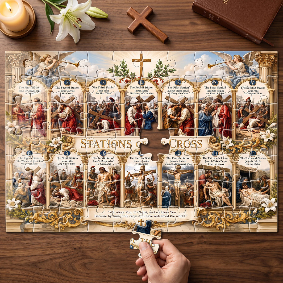 Faith Inspired Jigsaw Puzzle Personalized Gifts For Christians 02HUTI200726-Homacus