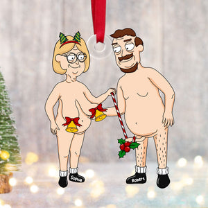 Personalized Christmas Gift For Couple Ornament Naughty Couple 063ACTI041124PA-Homacus