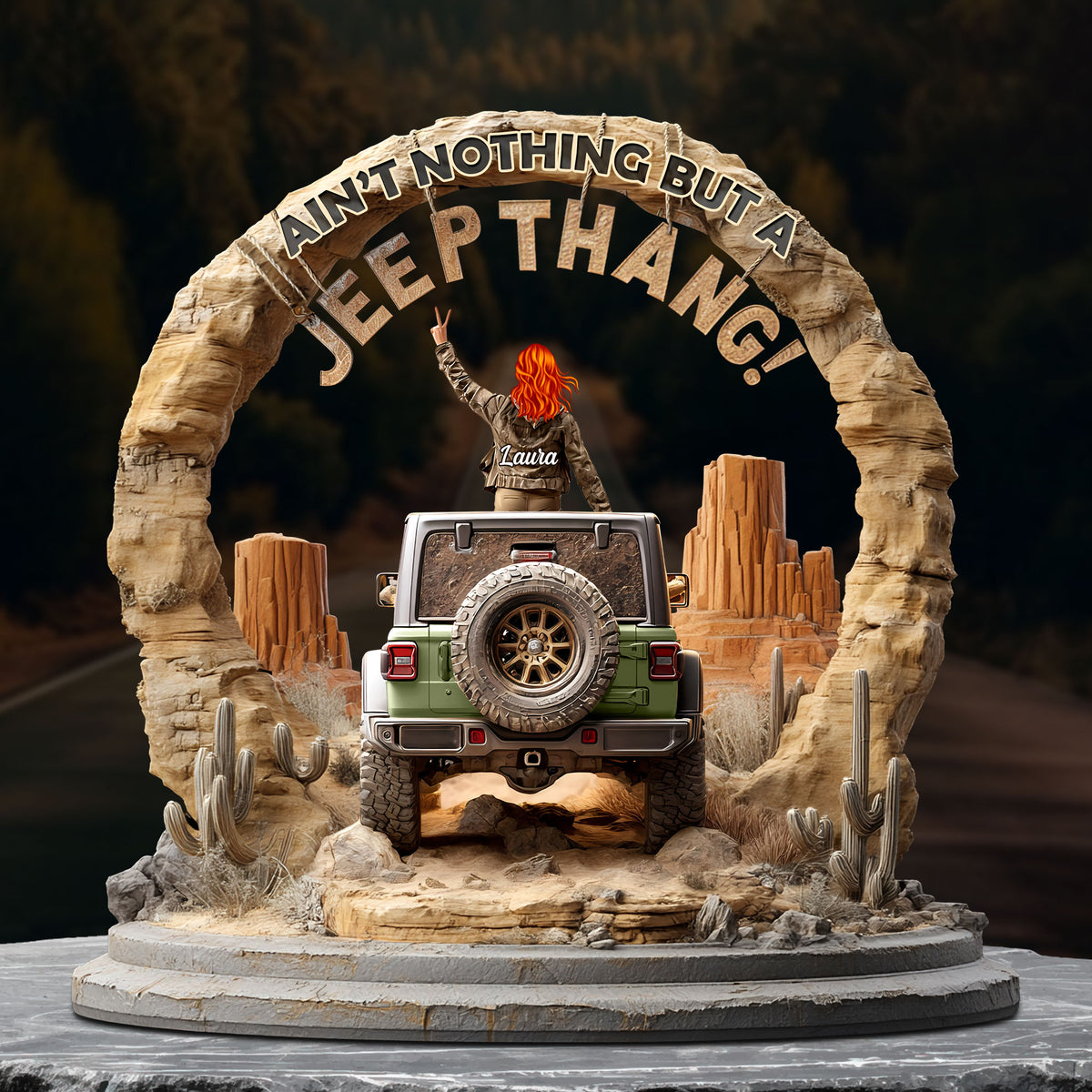 Off-road Girl Acrylic Plaque - Personalized Gifts For Off-road Lovers 04TGTI150525-Homacus