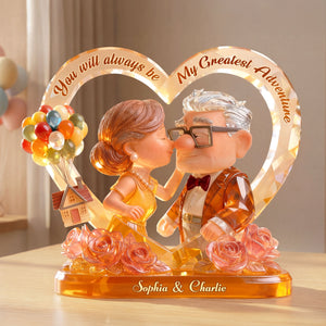 Lovely Old Couple Acrylic Plaque - Personalized Gifts For Couple 04toti080126-Homacus