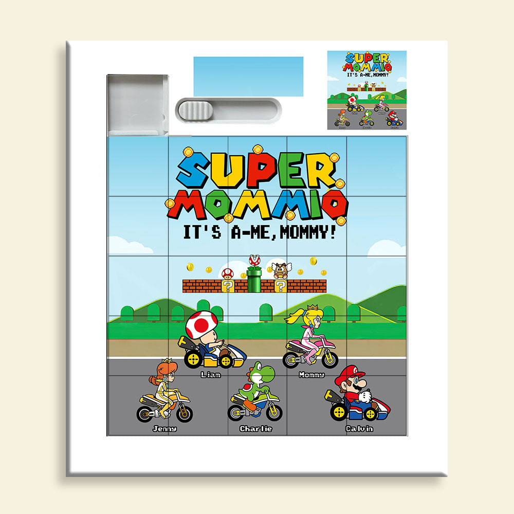 Personalized Gifts For Mom Sliding Puzzle Super Mommio 04nati050425-Homacus