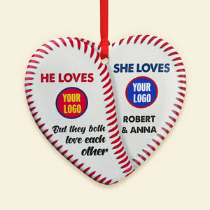 Personalized Christmas Gifts For Baseball Lover Ceramic Ornament 02HUTI091024-Homacus