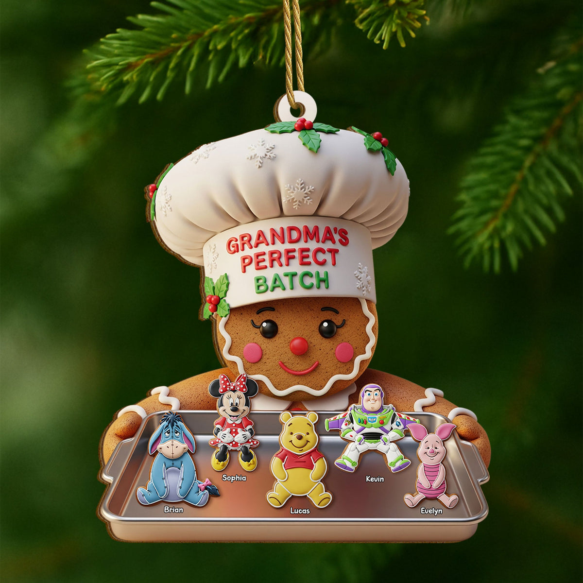 Grandma Cookie Ornament - Personalized Gifts For Grandma 04pgti180825-Homacus