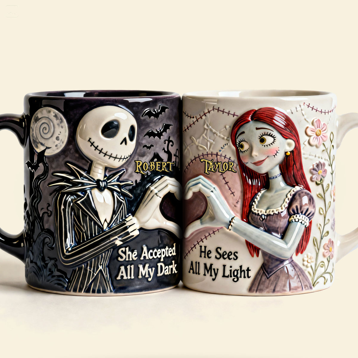 Set Of 2 Coffee Mugs - Love Couple - Personalized Coffee Mug Set 04nati090126-Homacus