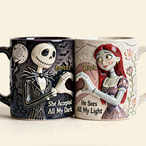 Set Of 2 Coffee Mugs - Love Couple - Personalized Coffee Mug Set 04nati090126-Homacus