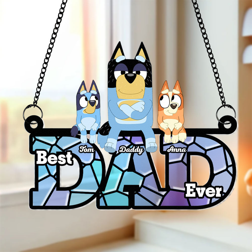 Personalized Gifts For Dad Suncatcher Window Hanging Ornament 05OHTI240424 Father's Day-Homacus