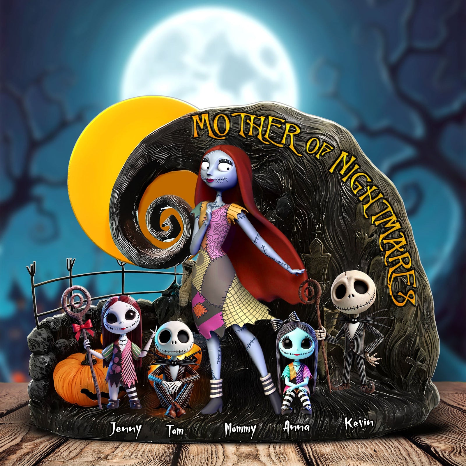 Queen Of Chaos - Personalized Christmas Gifts For Mom Plaque 04ohti020425-Homacus