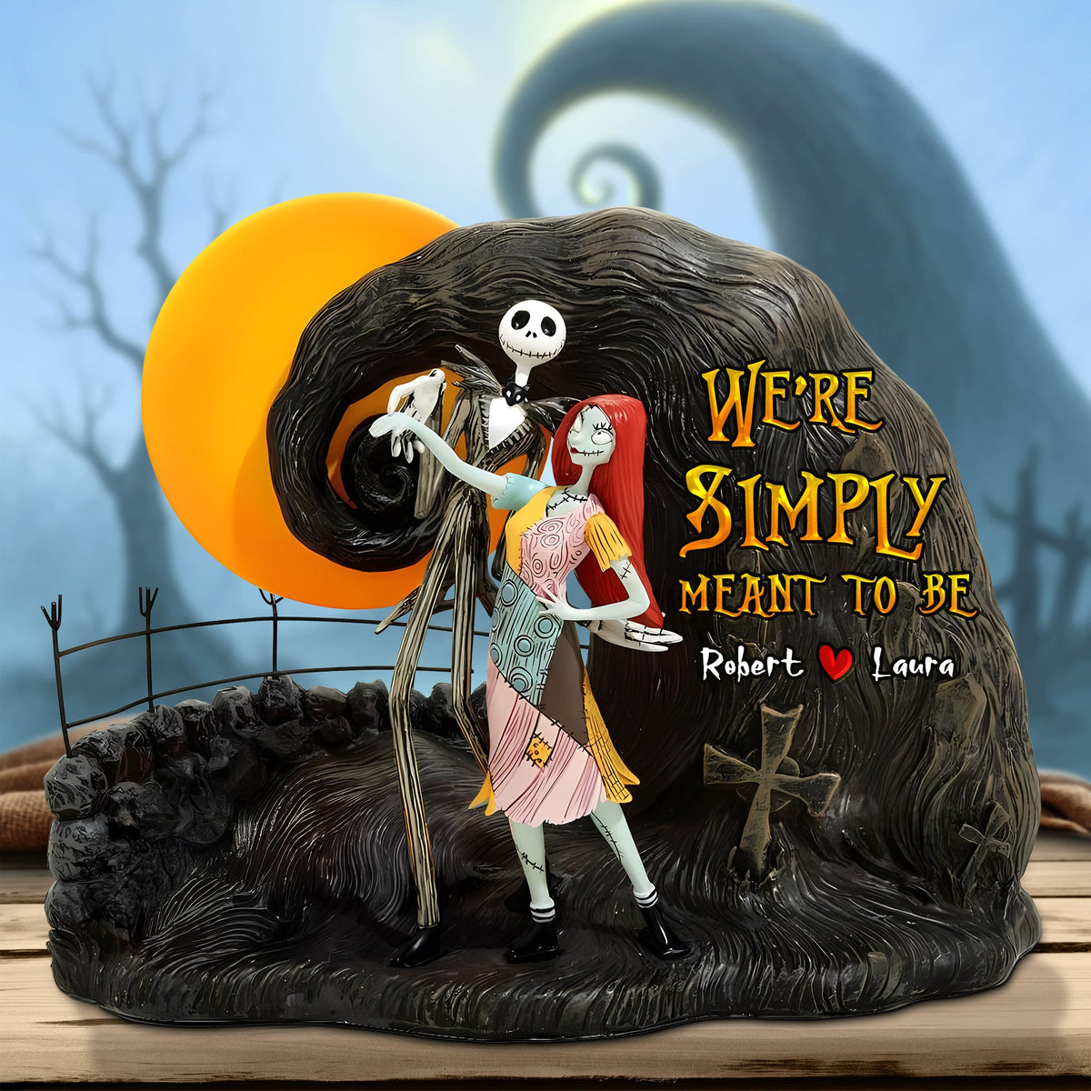 Horror Couple Plaque - Personalized Gifts For Couple 05ohti060525-Homacus