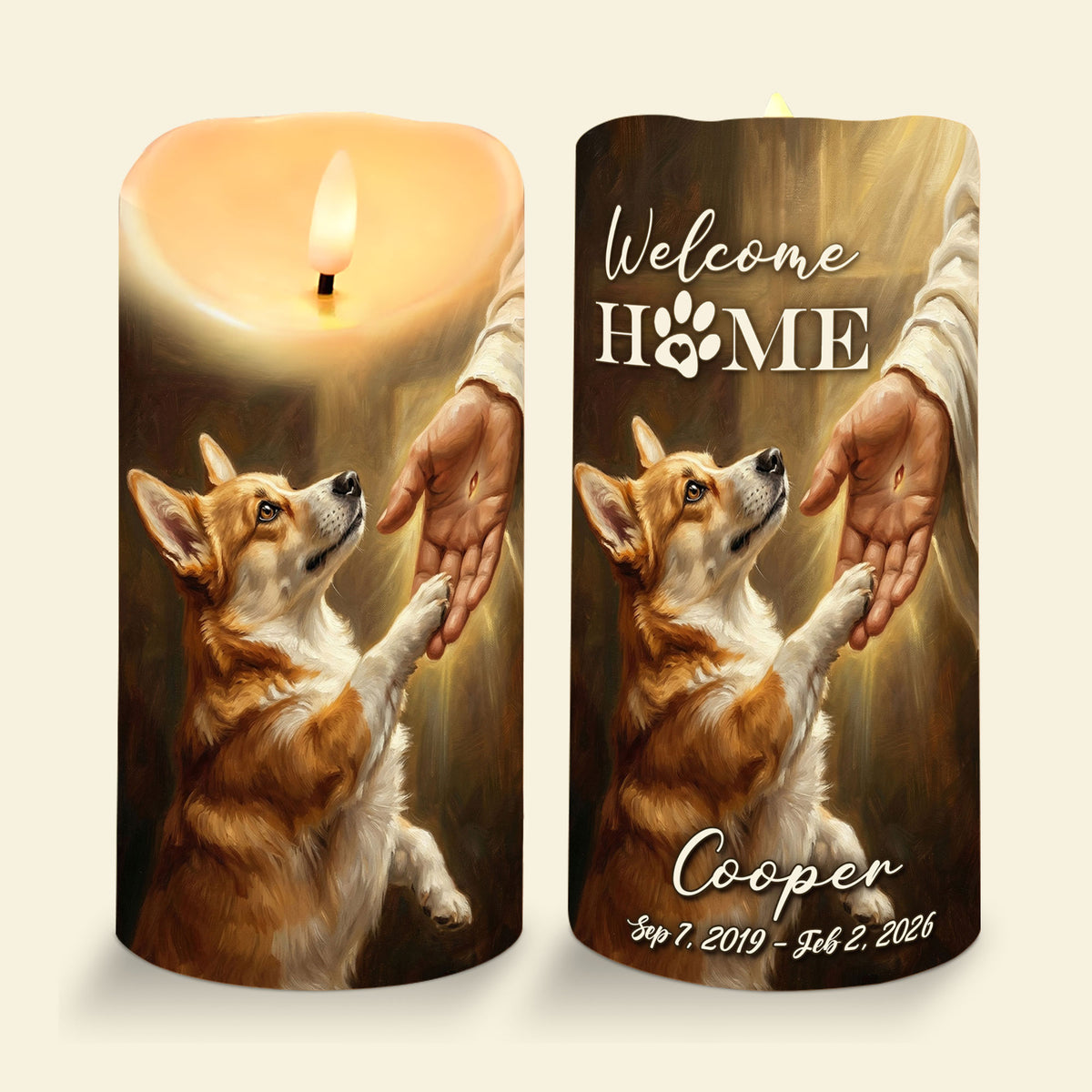 Heaven Dog LED Candle - Custom Photo Gifts For Dog Lovers 03qhti270326-Homacus