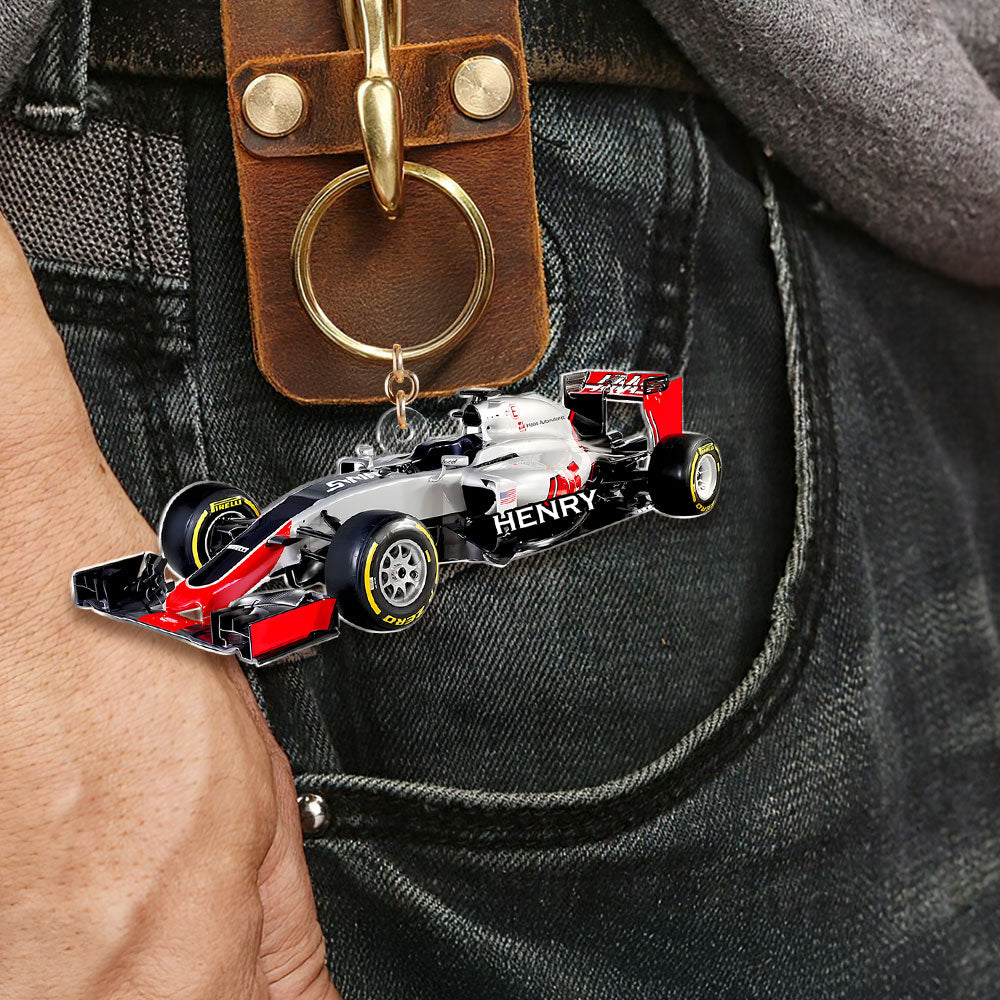Personalized Gifts For Racing Car Keychain 01nati110225-Homacus