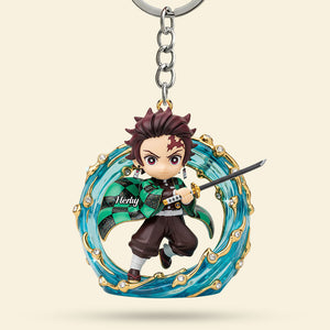 Darkness Hunter Keychain - Personalized Gifts For Loved Ones 04pgti250825-Homacus