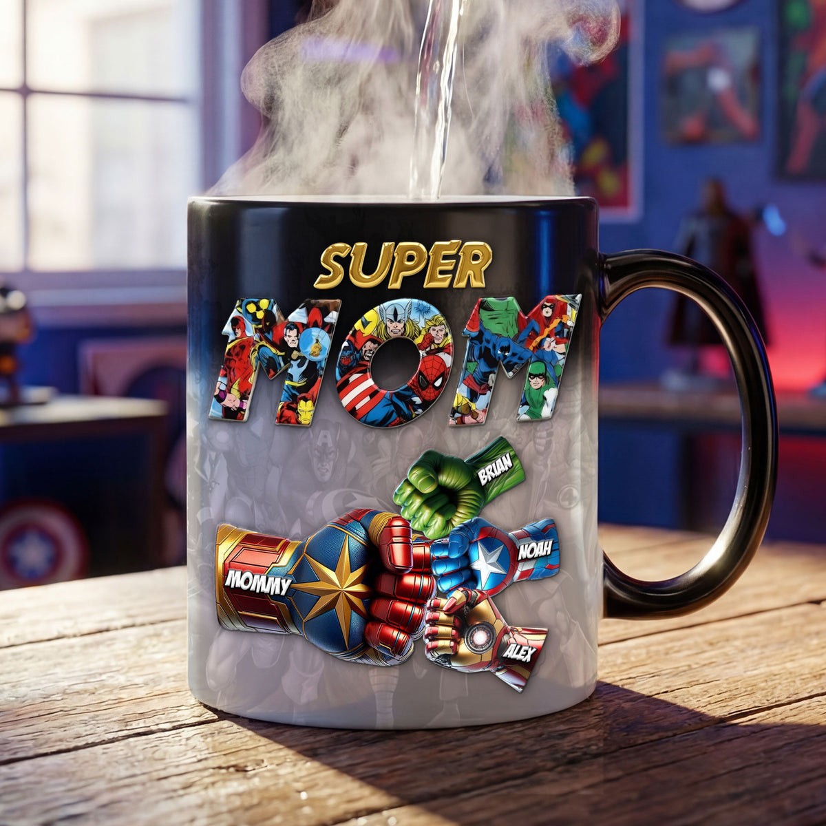 Power Fist Bump Magic Ceramic Coffee Mug - Personalized Gifts For Mother's Day Magic Mug 03OHTI020426-Homacus