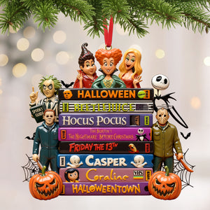 Horror Tape Stack Ornament, Personalized Christmas 02qhti161025-Homacus