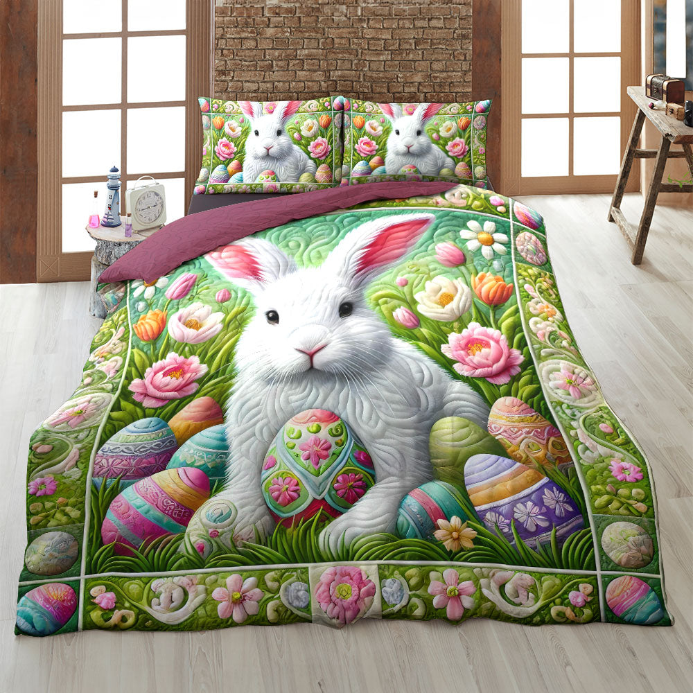 Personalized Gifts For Rabbit Quilt Bed Set Easter Day 03xqti150125-Homacus