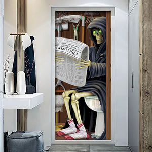 Funny Halloween Restroom Door Cover 04HUTI040924 Spooky Halloween Decor-Homacus