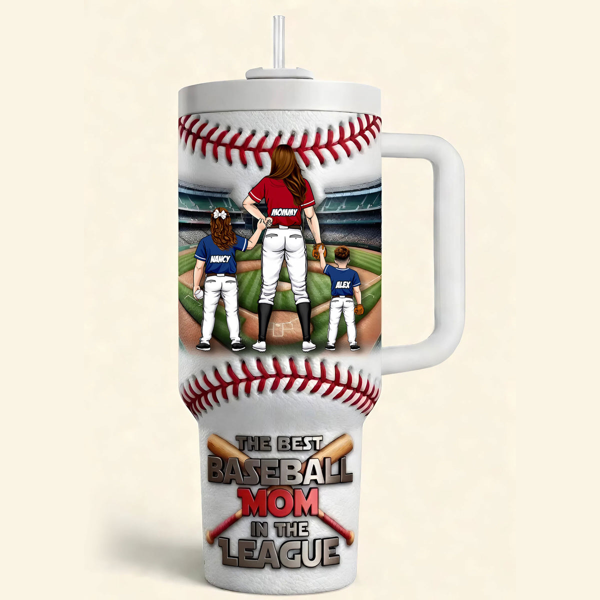 Baseball Mom Player 40oz Tumbler - Personalized Gifts For Mother's Day Tumbler 05TYTI150426-Homacus