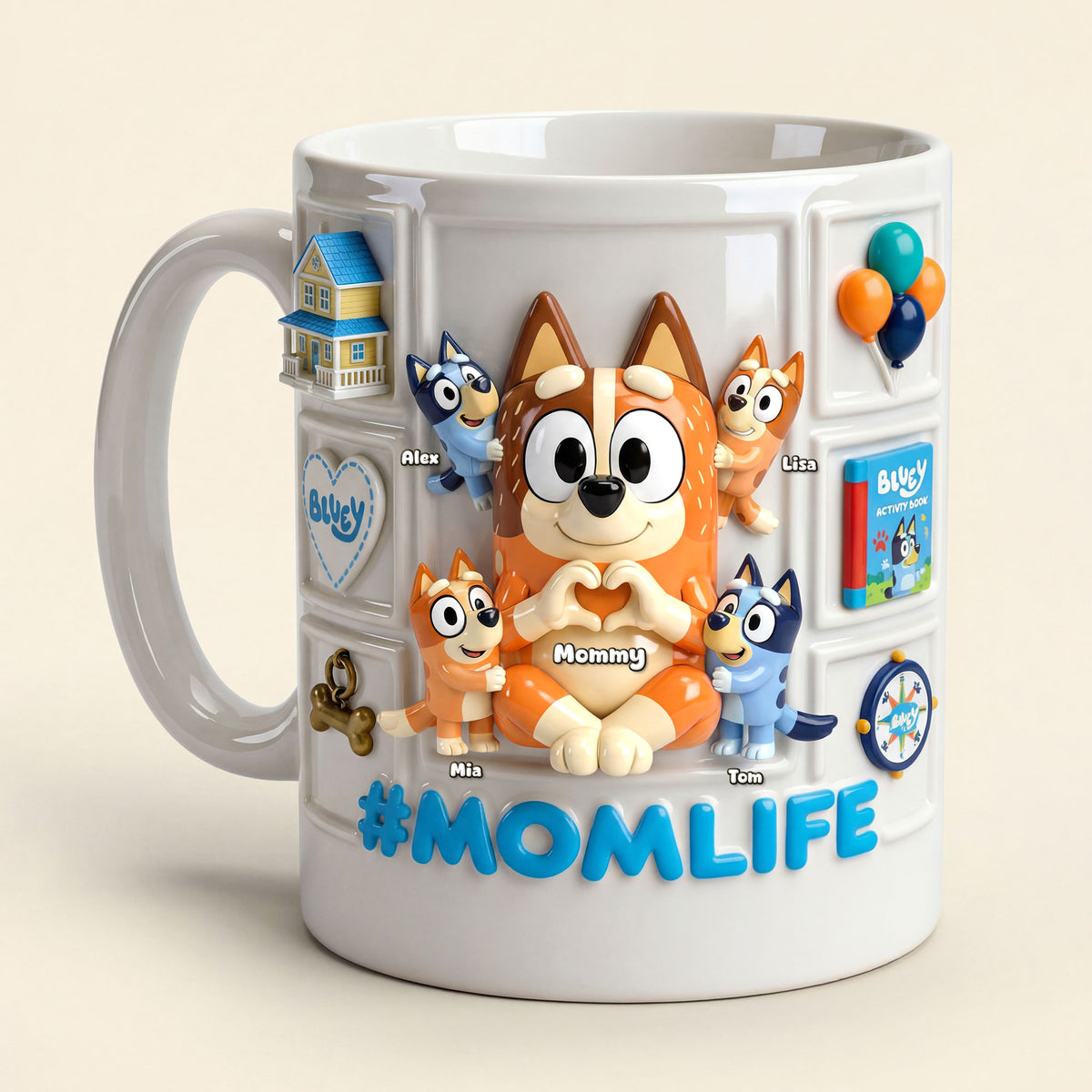 Mom Life Coffee Mug - Personalized Mother's Day Gifts 01ohti270326-Homacus