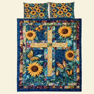 Christmas Gifts Sunflowers Quilt Bedding Set Special Line 03HUTI051124-Homacus