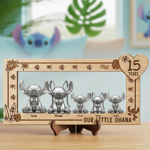 Cute Monster Family Wood Sign - Personalized Gifts For Family 02ohti290525-Homacus