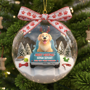 Cute Dog On The Car Ornament - Personalized Gifts For Dog Lovers 04tgti011025-Homacus