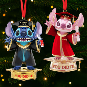 Cute Monster Graduation Ornament - Personalized Gifts For Graduates 03nati131025-Homacus