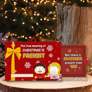 Personalized Gifts For Couple Wooden Slider Ornament, Character 04tgti261024hg-Homacus