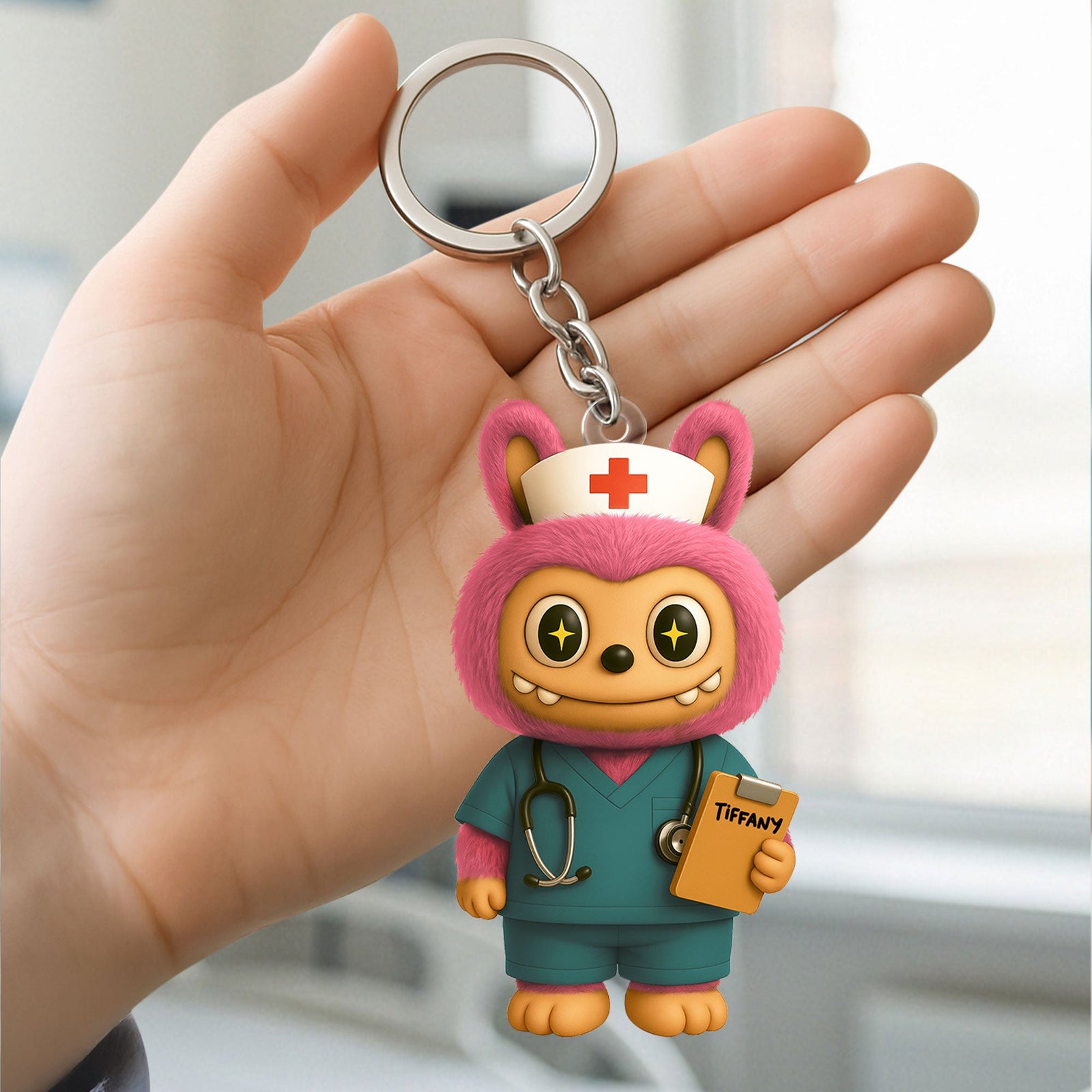 Toothy Goblin Keychain - Personalized Gifts For Nurse 03ohti170525-Homacus